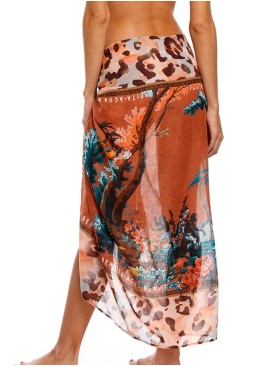 Пляжное парео Agua Bendita 6991 MARINE PAVANA, Цвет: терракотовый, Размеры: UN, изображение 2