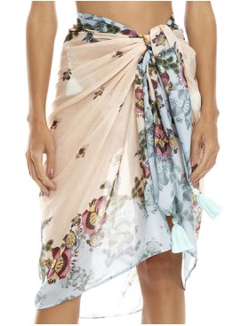 Пляжное парео Agua Bendita 8701 MARINE VARENNA, Цвет: голубой, Размеры: UN