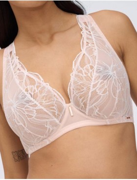 Бюстгальтер на большую грудь Alles FIZZY DELIGHT M plus bralette бежевый, Цвет: бежевый, Размеры: 70I