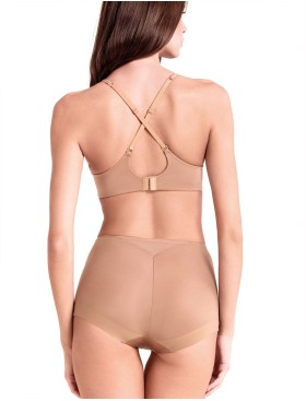 Высокие гладкие трусы Lormar ULTRA culotte bronze skin, Цвет: bronze skin (кофе), Размеры: M, изображение 5