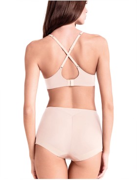 Высокие гладкие трусы Lormar ULTRA culotte talco, Цвет: talco (пудровый), Размеры: M, изображение 4