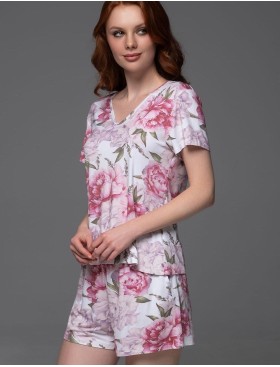 Трикотажная пижама с шортами Mia-Amore ABBEY 5552, Цвет: мультицвет, Размеры: 3XL, изображение 3