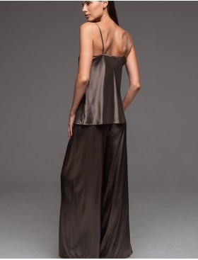 Шёлковый комплект-тройка Mia-Amore AISHA 4315, Цвет: шоколад, Размеры: 5XL, изображение 3