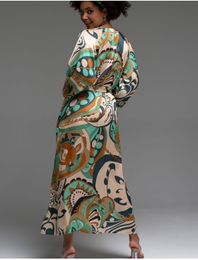 Длинная рубашка-халат Mia-Amore CAPRI 4560, Цвет: мультицвет, Размеры: M, изображение 3