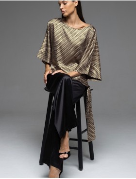 Атласный брючный комплект Mia-Amore INNA 7525, Цвет: мультколор, Размеры: XL, изображение 4