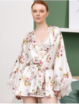 Комплект-тройка с шортами Mia-Amore VIKKI 4637, Цвет: молочный, Размеры: M