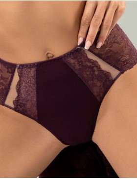 Трусы высокие Orhideja 646-438 виноградный/нюд, Цвет: виноградный/нюд, Размеры: L