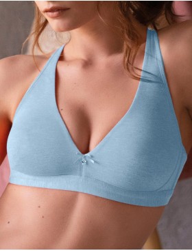 Комплект Sielei HAPPY COLORS 14547 триангул + бразилиана celeste, Цвет: celeste (голубой), Размеры: 75B, изображение 2