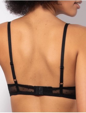 Комплект Sielei LACE PLUMETIS 77405 мягкая чашка + слипы nero, Цвет: nero (черный), Размеры: 95C, изображение 4