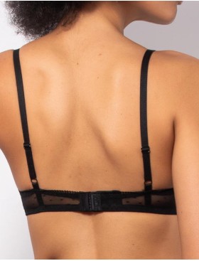 Комплект Sielei LACE PLUMETIS 77467 триангул + бразилиана nero, Цвет: nero (черный), Размеры: 75B, изображение 3