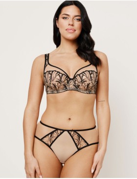 Бюстгальтер мягкий Subtille REBECCA BEIGE/BLACK soft full cup, Цвет: бежевый+черный, Размеры: 75D, изображение 7
