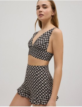 Пляжный топ Ysabel Mora ISLA DE SAL 86108, Цвет: чёрный/белый, Размеры: M, изображение 4