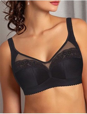 Мягкий бюстгальтер без косточек Albina L NEW CHARM 7071 черный, Цвет: черный, Размеры: 75F