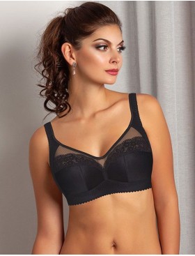 Мягкий бюстгальтер без косточек Albina L NEW CHARM 7071 черный, Цвет: черный, Размеры: 75F, изображение 3