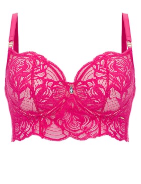 Кружевной бюстгальтер бюстье Alles EUPHORIC ROUGE M longline, Цвет: фуксия, Размеры: 65F, изображение 8