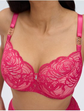 Бюстгальтер полупоролон Alles EUPHORIC ROUGE PU, Цвет: фуксия, Размеры: 90H