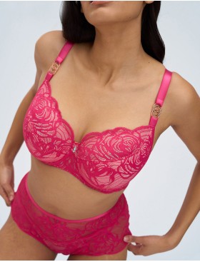 Бюстгальтер полупоролон Alles EUPHORIC ROUGE PU, Цвет: фуксия, Размеры: 90H, изображение 3