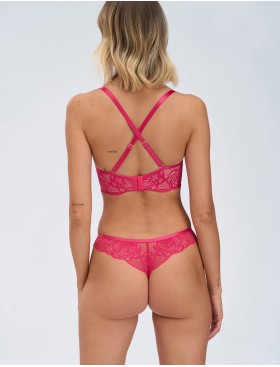 Кружевные трусики стринги Alles EUPHORIC ROUGE stringi, Цвет: фуксия, Размеры: S, изображение 4