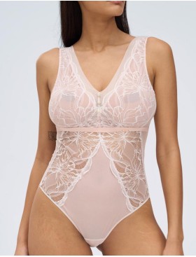 Кружевное боди Alles FIZZY DELIGHT body бежевый, Цвет: бежевый, Размеры: M