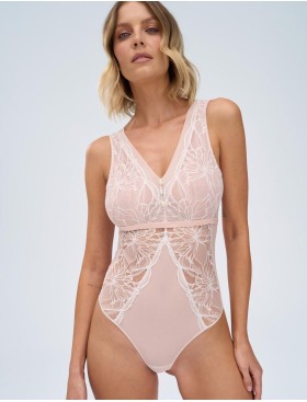 Кружевное боди Alles FIZZY DELIGHT body бежевый, Цвет: бежевый, Размеры: M, изображение 3