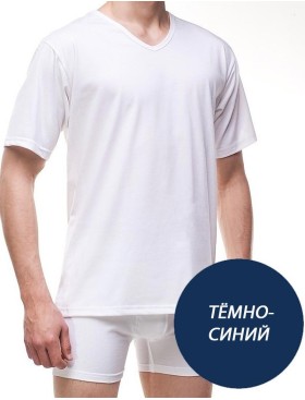 Футболка мужская Cornette 201 AUTHENTIC AU NEW темно-синий, Цвет: темно-синий, Размеры: L