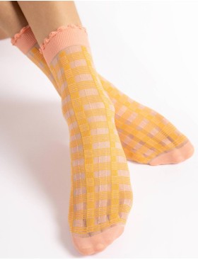 Полупрозрачные носки Fiore 1164/G SUNNY 15 den, Цвет: персиковый, Размеры: UN