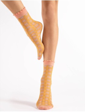 Полупрозрачные носки Fiore 1164/G SUNNY 15 den, Цвет: персиковый, Размеры: UN, изображение 2