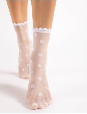 Тонкие носки Fiore 1165/G APRIL 15 den белый, Цвет: белый, Размеры: UN, изображение 2