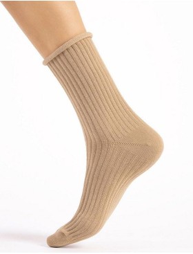 Женские хлопковые носки Fiore 1171/G TRINNY бежевый, Цвет: бежевый, Размеры: UN, изображение 2