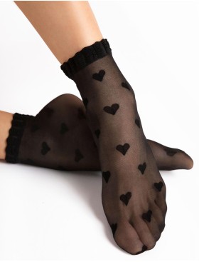 Полупрозрачные носки Fiore 1189/G KOKORO 20 den чёрный, Цвет: чёрный, Размеры: UN