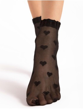 Полупрозрачные носки Fiore 1189/G KOKORO 20 den чёрный, Цвет: чёрный, Размеры: UN, изображение 2