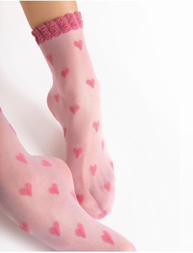 Полупрозрачные носки Fiore 1189/G KOKORO 20 den розовый, Цвет: розовый, Размеры: UN, изображение 2