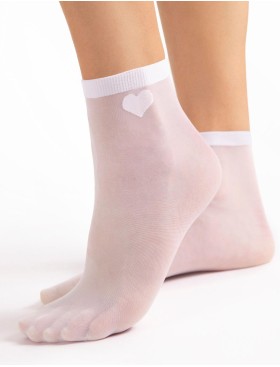 Тонкие носки Fiore 1191/G CUPIDO 20 den белый, Цвет: белый, Размеры: UN