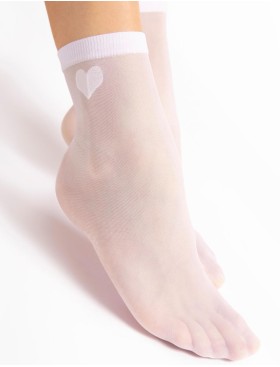 Тонкие носки Fiore 1191/G CUPIDO 20 den белый, Цвет: белый, Размеры: UN, изображение 2