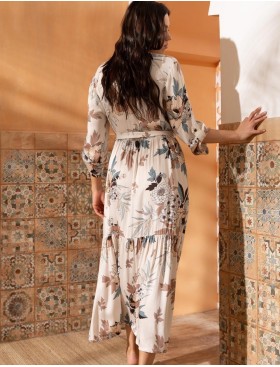 Рубашка-халат на пуговицах Mia-Amore IVIAN 5429, Цвет: пудра, Размеры: 3XL, изображение 2