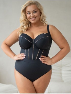 Купальник с коррекцией Kris Line SOLAR body soft full cup, Цвет: черный, Размеры: 70K