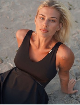 Черный купальник платье Kris Line SOLAR body tankini, Цвет: черный, Размеры: M, изображение 8