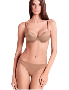 Бюстгальтер супер пуш-ап гель Lormar Double ULTRASHINE bronze skin, Цвет: bronze skin (кофе), Размеры: 65B, изображение 2