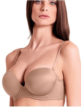 Бюстгальтер супер пуш-ап Lormar Double Extra ULTRASHINE bronze skin, Цвет: bronze skin (кофе), Размеры: 70B, изображение 5