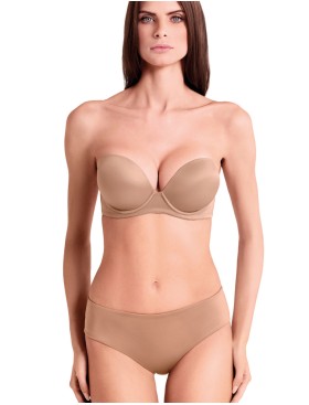 Бюстгальтер супер пуш-ап Lormar Double Extra ULTRASHINE bronze skin, Цвет: bronze skin (кофе), Размеры: 70B, изображение 6