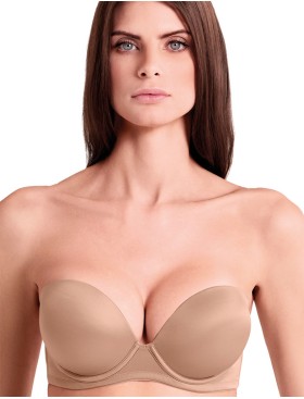 Бюстгальтер супер пуш-ап Lormar Double Extra ULTRASHINE bronze skin, Цвет: bronze skin (кофе), Размеры: 70B, изображение 8