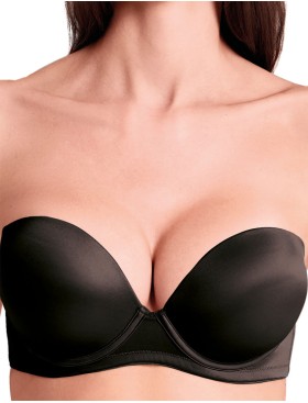 Бюстгальтер супер пуш-ап Lormar Double Extra ULTRASHINE nero, Цвет: nero (черный), Размеры: 70B