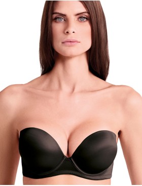 Бюстгальтер супер пуш-ап Lormar Double Extra ULTRASHINE nero, Цвет: nero (черный), Размеры: 70B, изображение 5