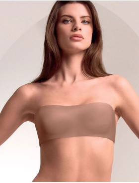 Бюстгальтер бандо без косточек Lormar FEEL bronze skin, Цвет: bronze skin (кофе), Размеры: 70B, изображение 6