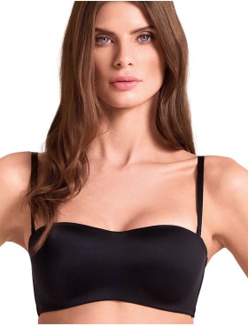 Бюстгальтер бандо без косточек Lormar FEEL nero, Цвет: nero (черный), Размеры: 70B, изображение 3