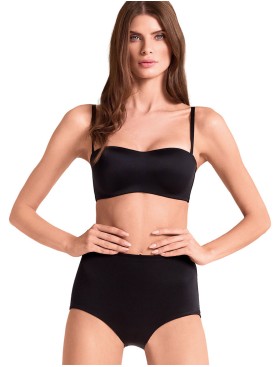 Высокие гладкие трусы Lormar ULTRA culotte nero, Цвет: nero (черный), Размеры: M, изображение 4
