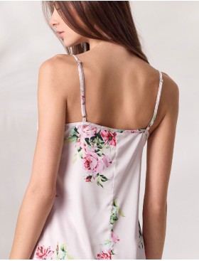 Атласная сорочка с цветами Lormar LOOK 632561CO rosa, Цвет: rosa (розовый), Размеры: M, изображение 2