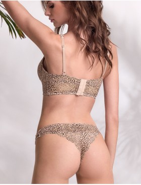 Комплект Lormar MADAGASCAR топ+бразилиана Mad52815 champagne, Цвет: champagne (бежевый), Размеры: 80B, изображение 2