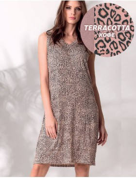 Сорочка из вискозы Lormar MADAGASCAR 632594CO terracotta, Цвет: terracotta (кофе), Размеры: 2XL