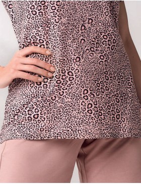 Пижама топ с шортами Lormar MADAGASCAR 652593CO terracotta, Цвет: terracotta (кофе), Размеры: XL, изображение 2